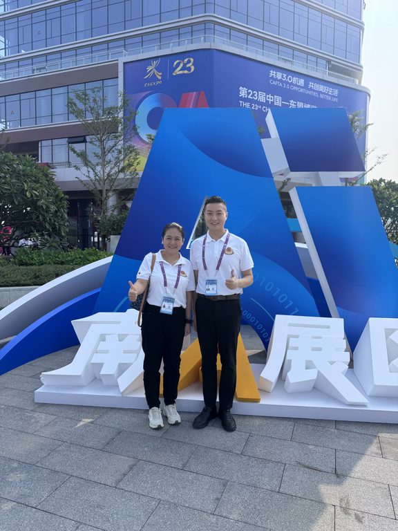 暹罗大学代表在第23届中国—东盟博览会现场